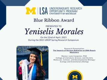 2021 UROP Spring Symposium Blue Ribbon IG 1 